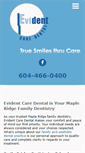 Mobile Screenshot of dentistmapleridge.ca